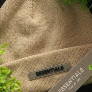 Beige Essentials Beanie